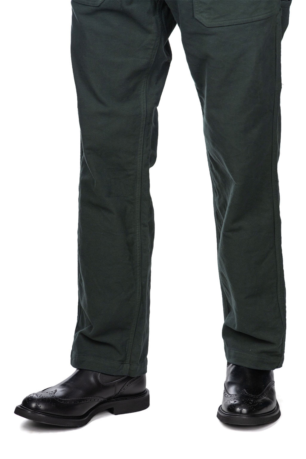 ts(s) - Garment Dye Cotton Moleskin Stretch Cloth Fatigue Pants-Green